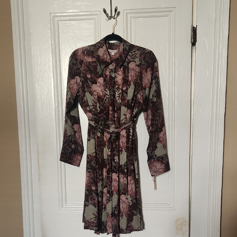 Nanette Lepore Pink and Purple Floral Dress
